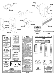 Decals Group - Circuit Protection Diagram and Parts List for 080011-01  Briggs and Stratton Generator